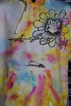 Load image into Gallery viewer, One of a kind Hunter Screen Printed  Yellows Hoodie (Medium)
