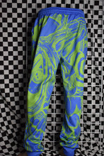 Load image into Gallery viewer, Blue Green Sublimated Joggers (XL)
