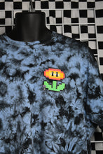 Load image into Gallery viewer, Mario Screen Printed Blue Tie Dye Tee (2XL)
