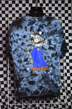 Load image into Gallery viewer, Mario Screen Printed Blue Tie Dye Tee (2XL)
