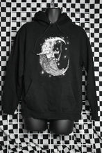 Load image into Gallery viewer, Wizard Moon Screen Printed Hoodie (Large)
