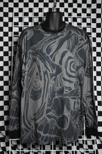 Load image into Gallery viewer, Black/Grey Sublimated Long Sleeve (2X)
