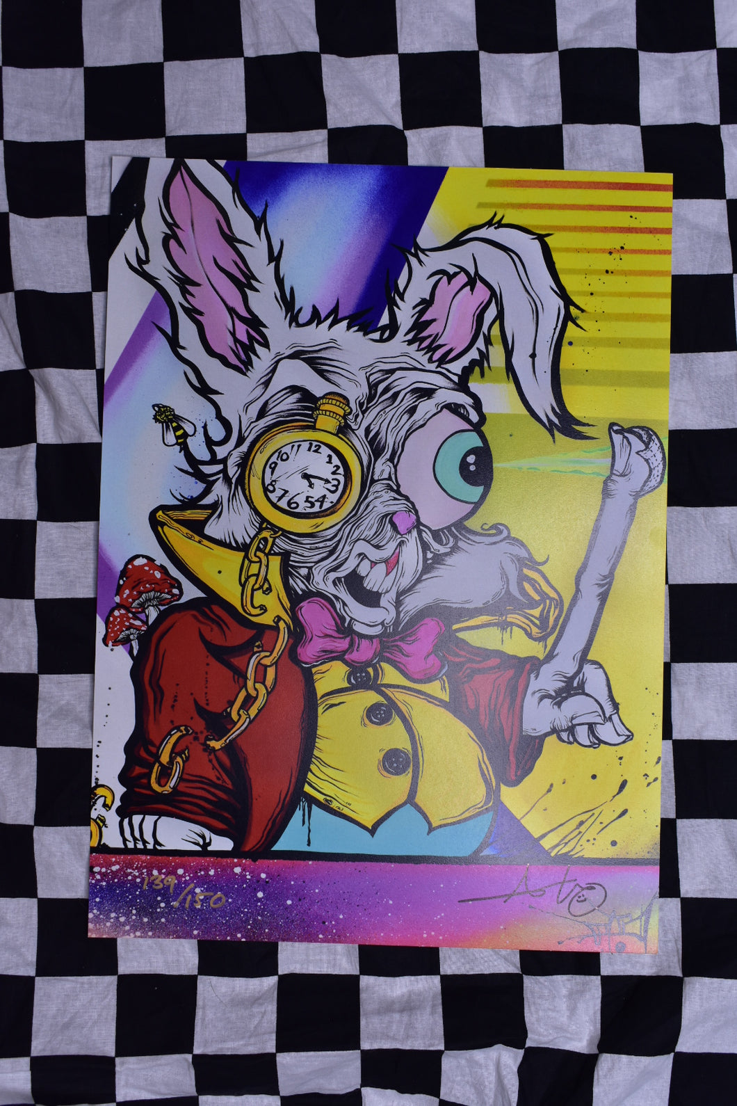 White Rabbit Digital Print