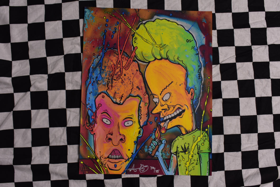 Beavis and Butthead Digital Print