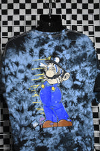 Load image into Gallery viewer, Mario Screen Printed Blue Tie Dye Tee (2XL)
