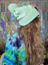 Load image into Gallery viewer, OOAK- Chunky Knit Moon Pocket Beanie w/ Pom
