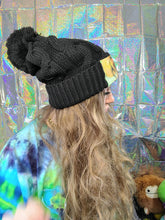 Load image into Gallery viewer, OOAK- Chunky Knit NOM Beanie w/ Pom
