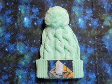 Load image into Gallery viewer, OOAK- Chunky Knit Moon Pocket Beanie w/ Pom
