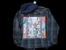 Load image into Gallery viewer, OOAK- XL Trip Dimension Hooded Flannel
